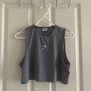 Gymshark training crop tank - light blue
